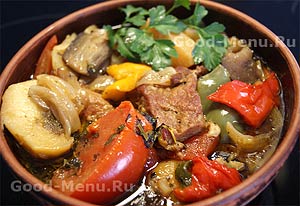 Чанахи - жаркое по-грузински Чанахи - жаркое по-грузински