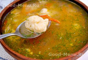 Суп с клёцками Суп с клёцками